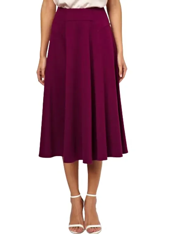 Women'S_Wear_Burgundy_Skirt_|_50305