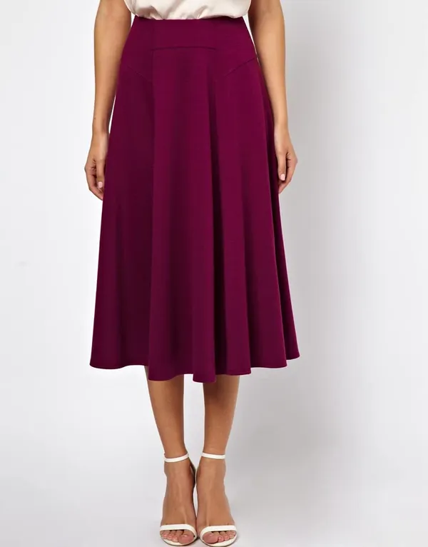 Women'S_Wear_Burgundy_Skirt_|_50305