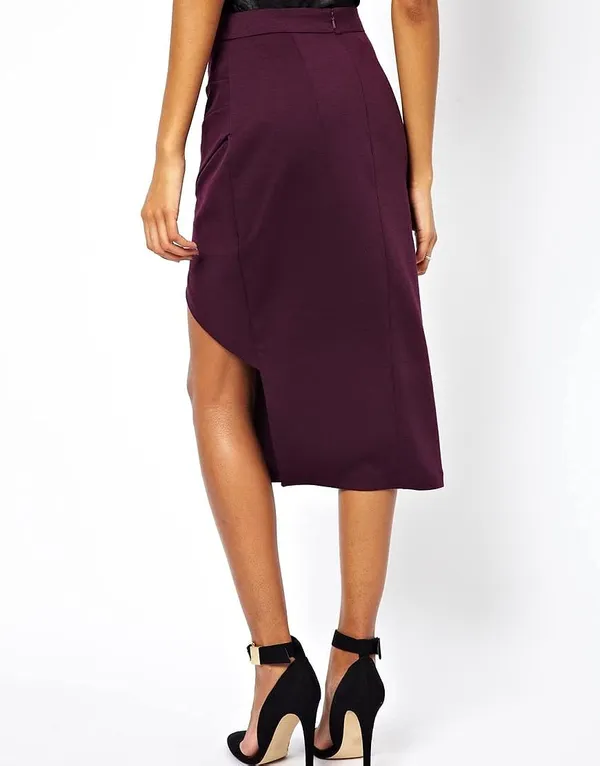 Women'S_Wear_Burgundy_Skirt_|_50337