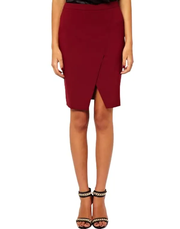Women'S_Wear_Maroon_Skirt_|_50312