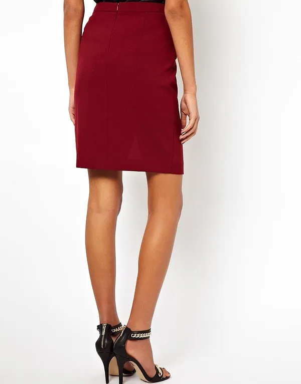 Women'S_Wear_Maroon_Skirt_|_50312