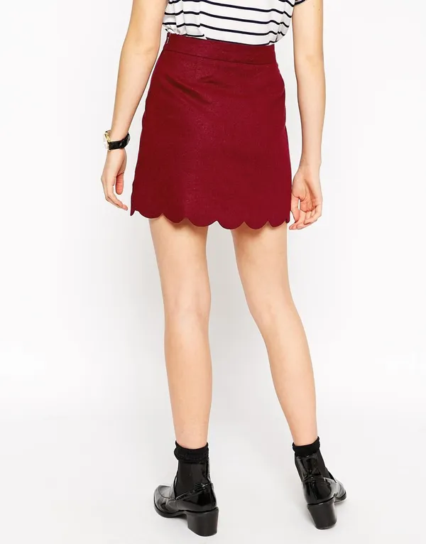 Women'S_Wear_Maroon_Skirt_|_50409