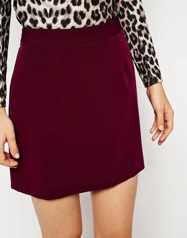 Women'S_Wear_Maroon_Skirt_|_50413