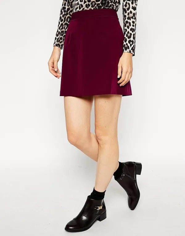 Women'S_Wear_Maroon_Skirt_|_50413