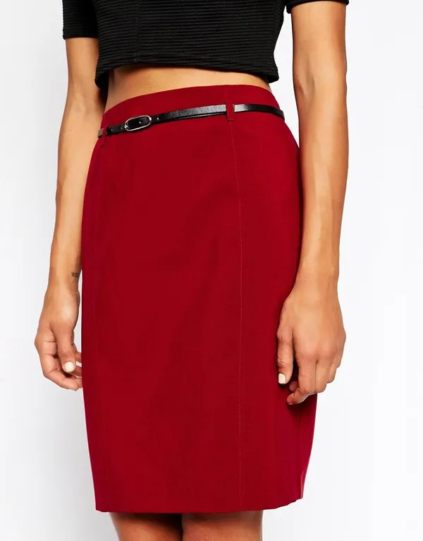 Women'S_Wear_Maroon_Skirt_|_50444