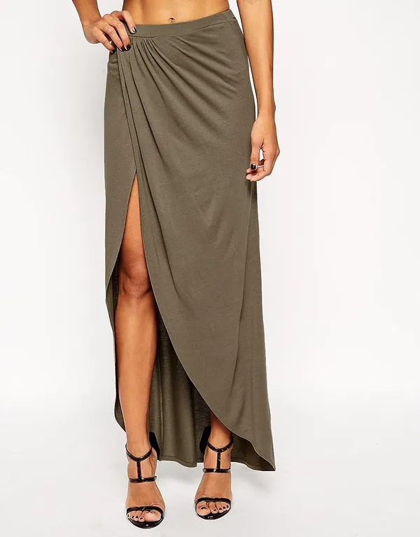 Women'S_Wear_Olive_Green_Skirt_|_50400