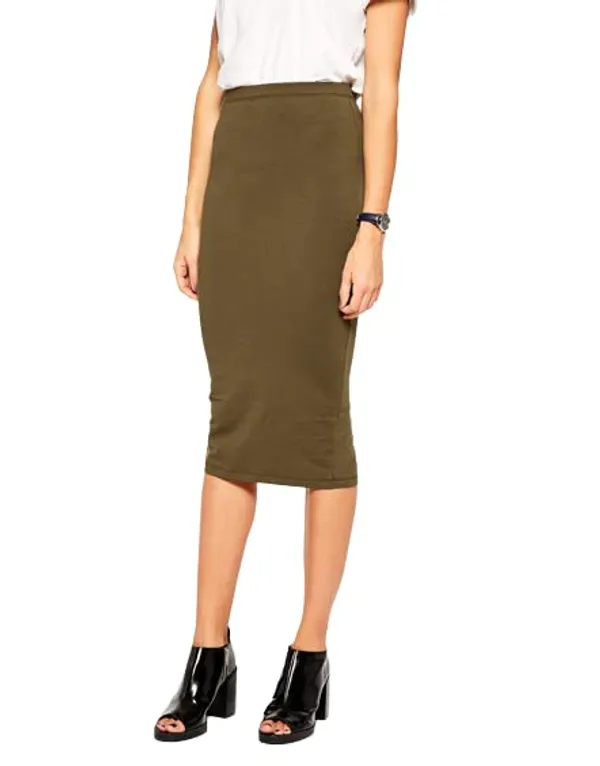 Women'S_Wear_Olive_Green_Skirt_|_50416