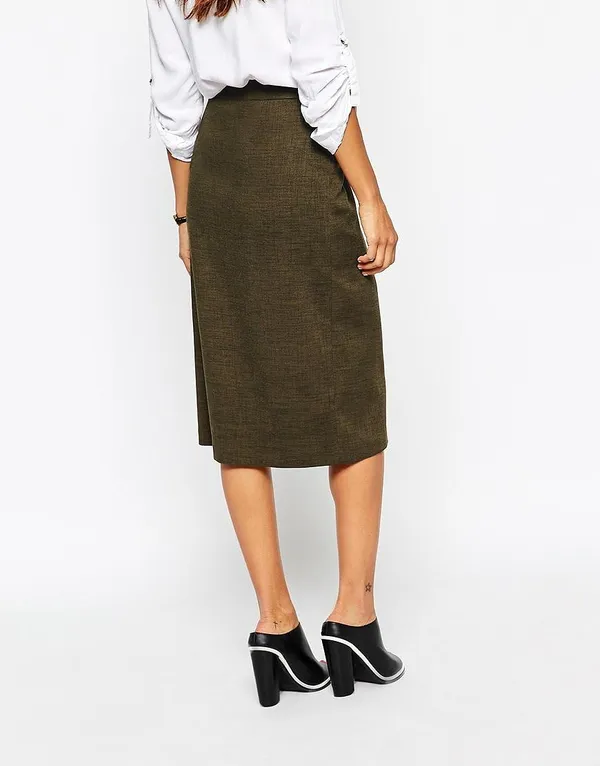 Women'S_Wear_Olive_Green_Skirt_|_50427