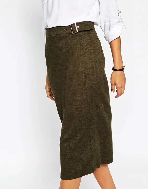 Women'S_Wear_Olive_Green_Skirt_|_50468