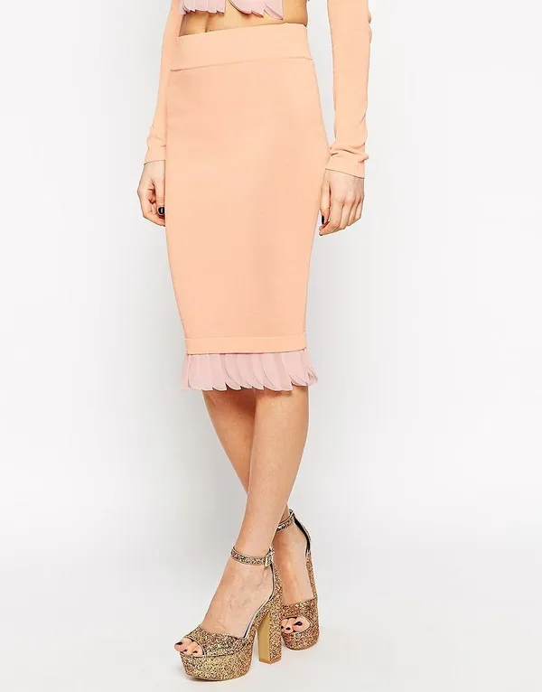 Women'S_Wear_Peach_Skirt_|_50399