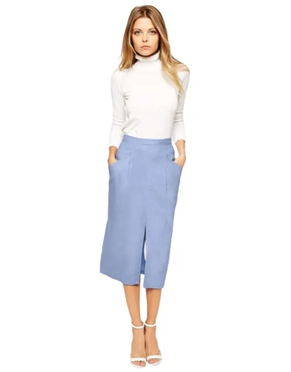 Women'S_Wear_Sky_Blue_Skirt_|_50393