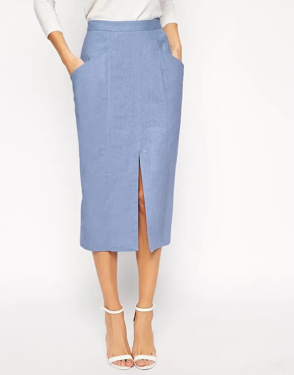 Women'S_Wear_Sky_Blue_Skirt_|_50393