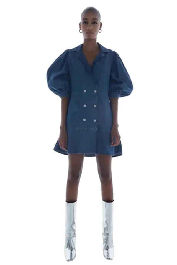 Popuppatka_Western_Dresses_|_A-Line_Knee-Length_Dress_|_Midi_Western_Dress_For_Women_Denin_Blue