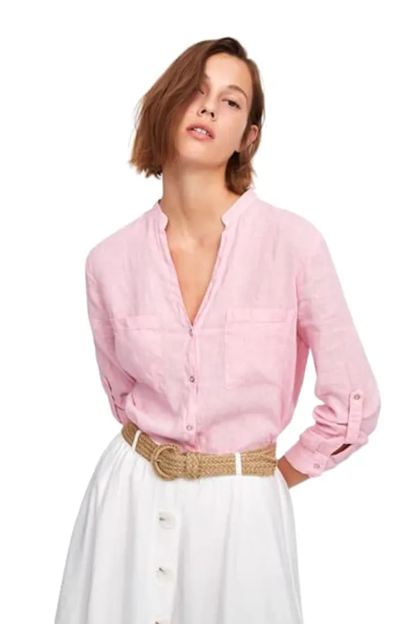 Popuppatka_Western_Dresses_|_A-Line_Knee-Length_Dress_|_Midi_Western_Dress_For_Women_Pink