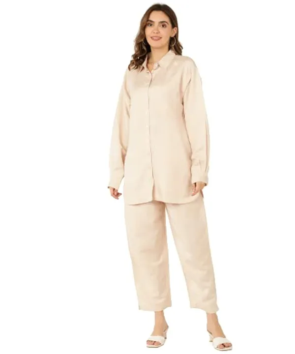 Popuppatka_Womens/Girl_Velvet_Track_Suit_Beige_Color