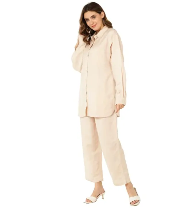 Popuppatka_Womens/Girl_Velvet_Track_Suit_Beige_Color