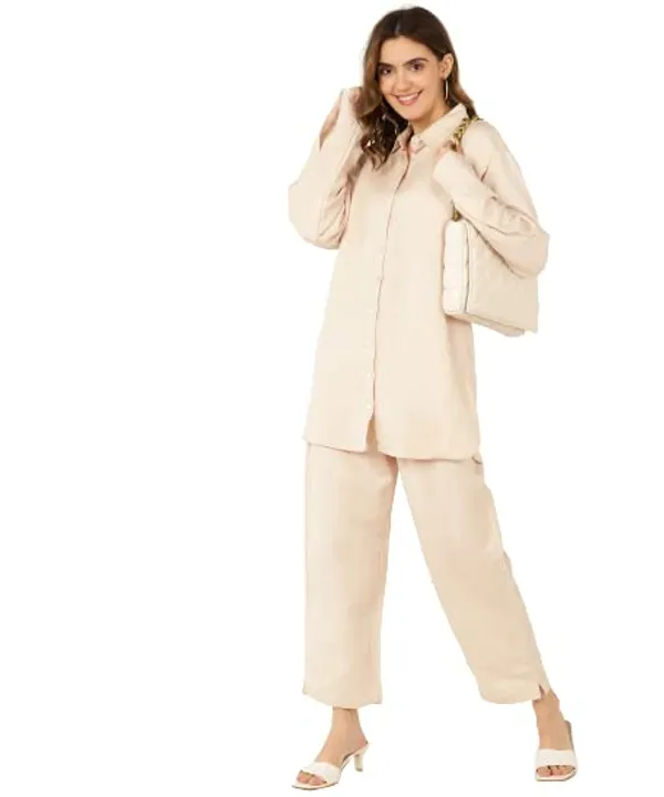 Popuppatka_Womens/Girl_Velvet_Track_Suit_Beige_Color