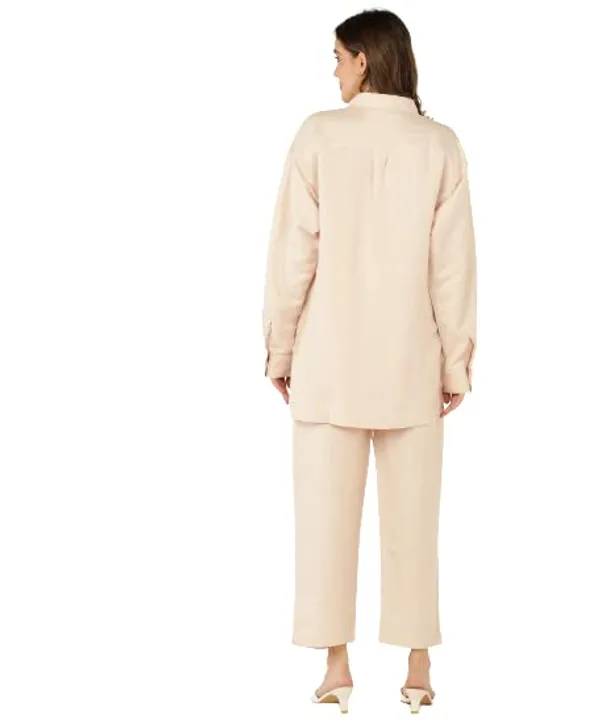 Popuppatka_Womens/Girl_Velvet_Track_Suit_Beige_Color