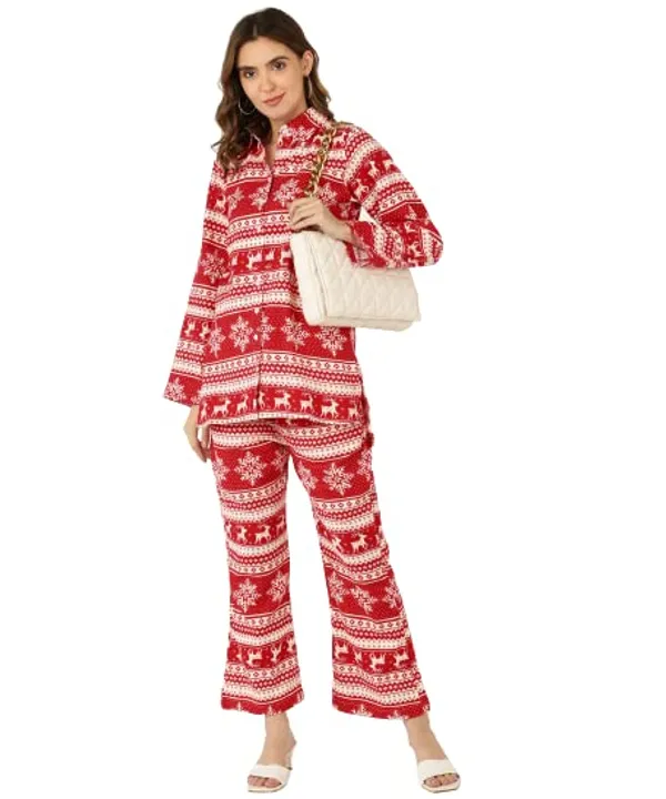 Popuppatka_Womens/Girl_Velvet_Track_Suit_Red