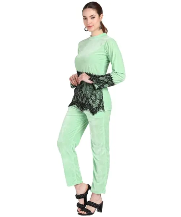 Popuppatka_Womens/Green_Velvet_Track_Suit_Green