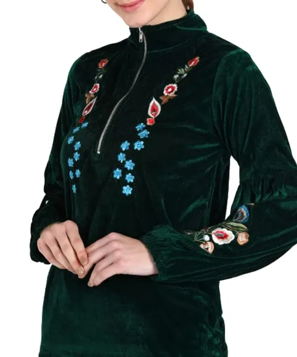 Popuppatka_Womens_Satin_Pleating_Track_Suit_Green