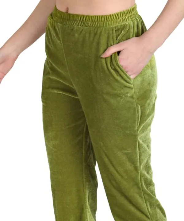 Popuppatka_Womens_Velvet_Track_Suit_Green