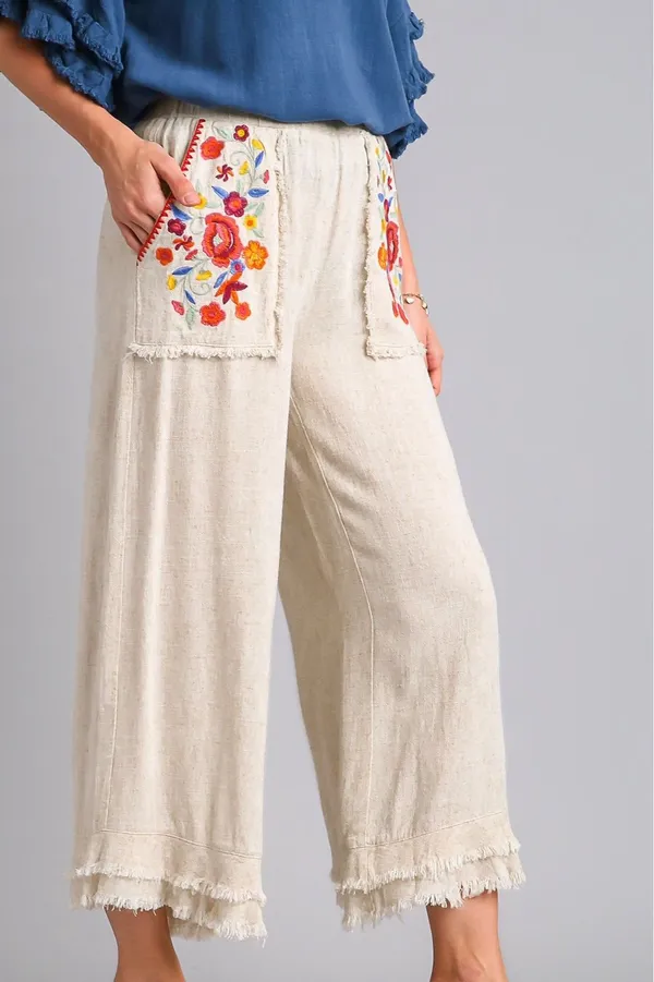 Best_seller_summer_embroidery_pure_cotton_pants