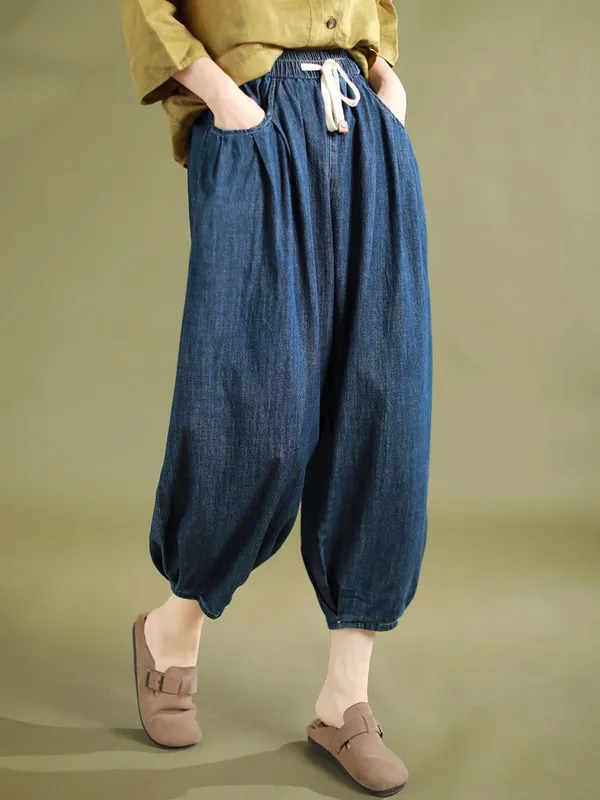 Best_seller_summer_embroidery_pure_cotton_pants