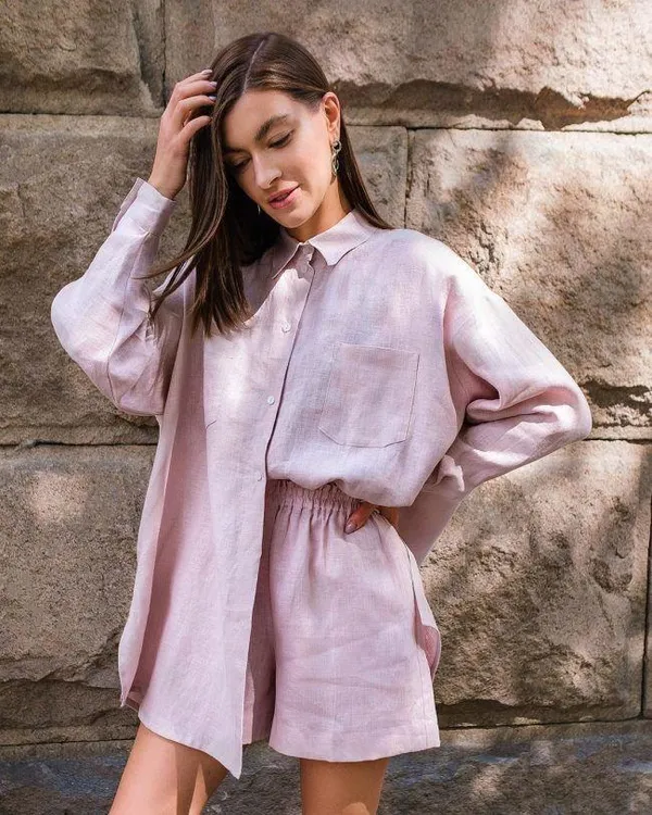 New_Summer_wear_cotton_lenin_co-ord_set