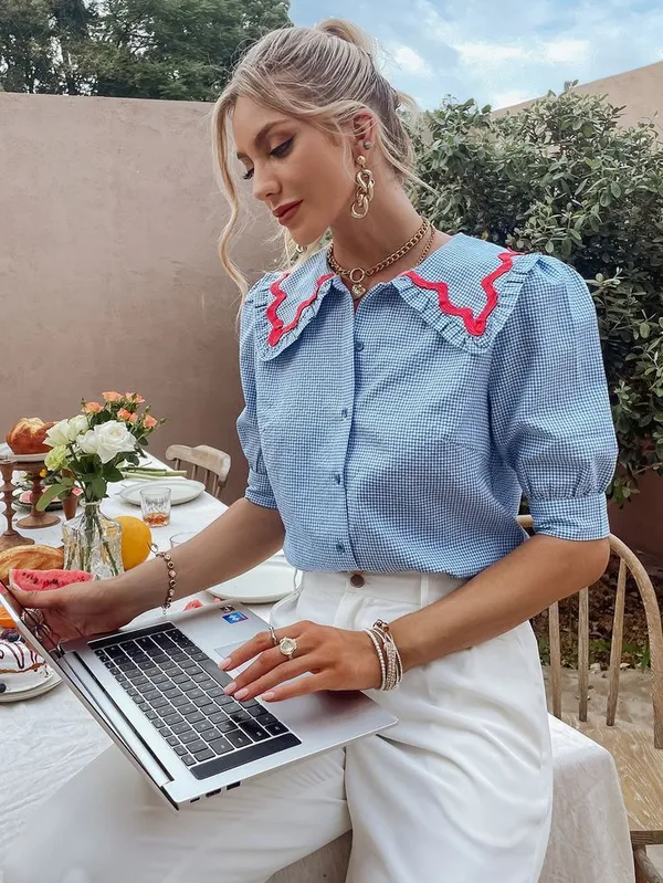 Blue_Check_Shirt_For_Women