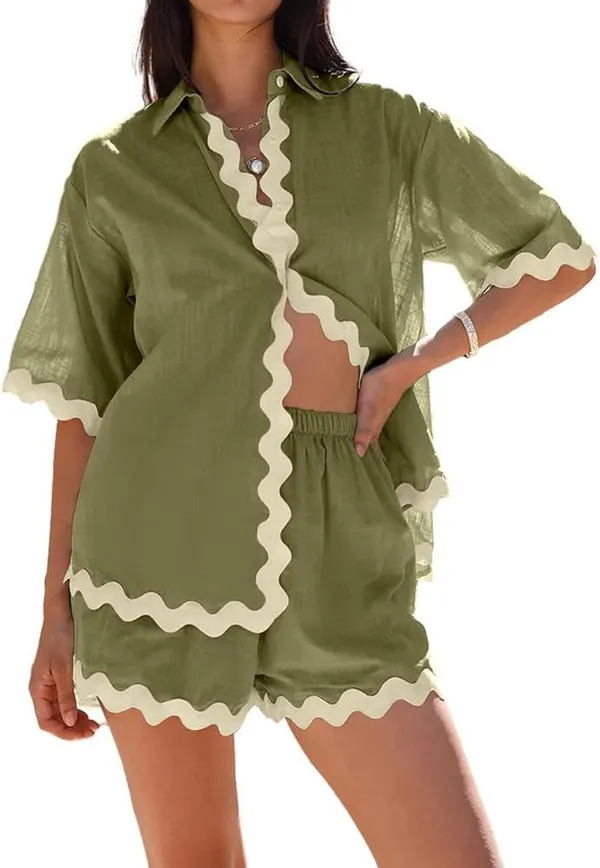 New_Summer_wear_cotton_lenin_co-ord_set