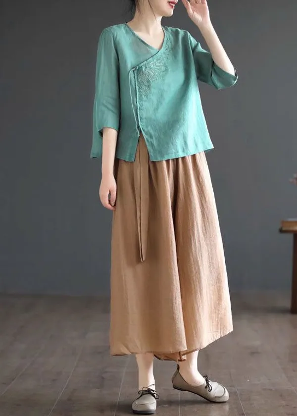 Elegent_Summer_cotton_lenin_co-ord_set