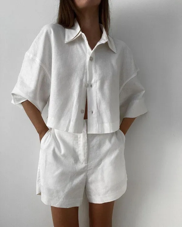 New_Summer_wear_cotton_lenin_co-ord_set