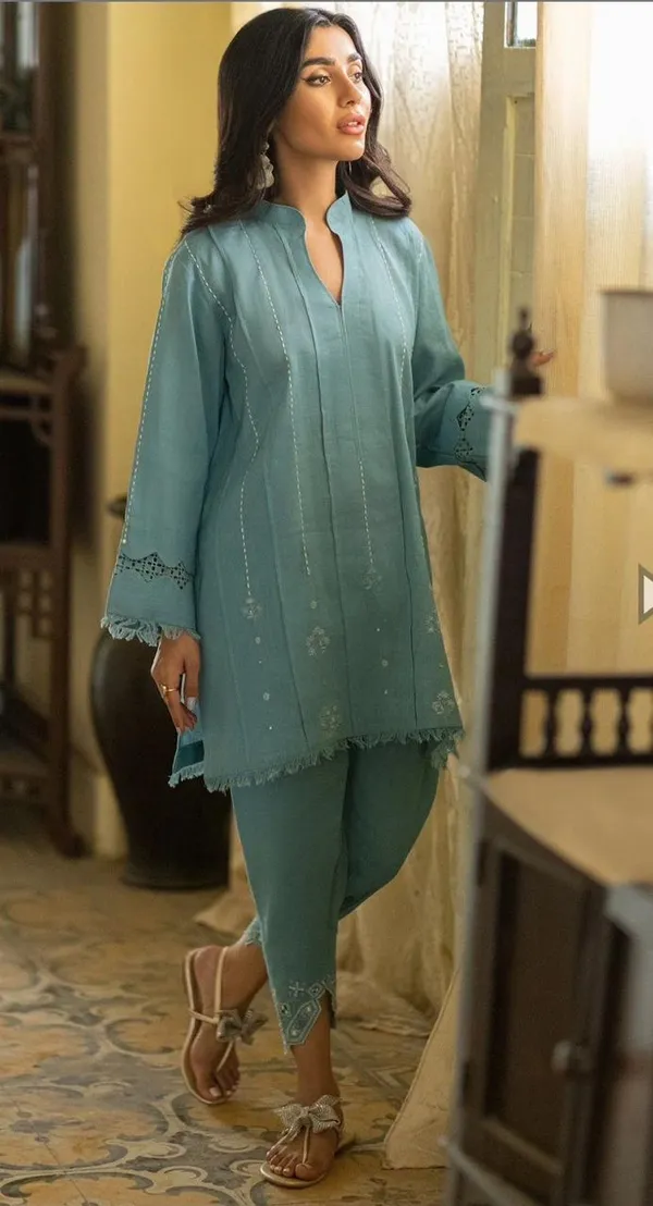 New_Summer_wear_cotton_lenin_co-ord_set