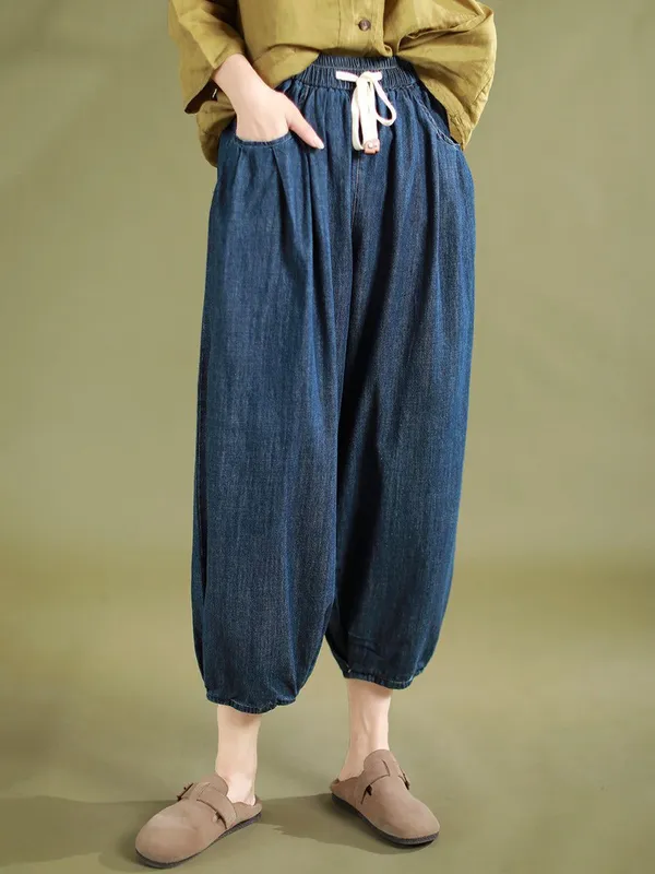 Best_seller_summer_embroidery_pure_cotton_pants