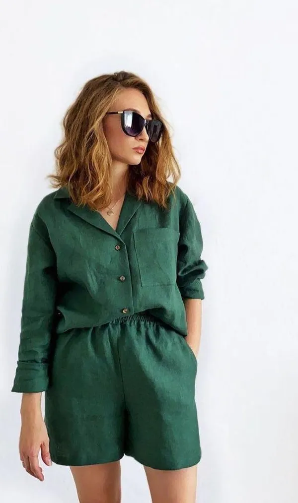 New_Summer_wear_cotton_lenin_co-ord_set