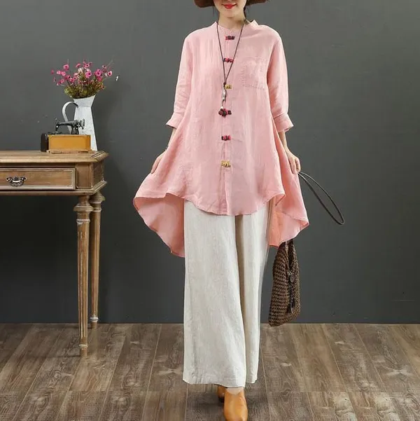 Elegent_Summer_cotton_lenin_co-ord_set