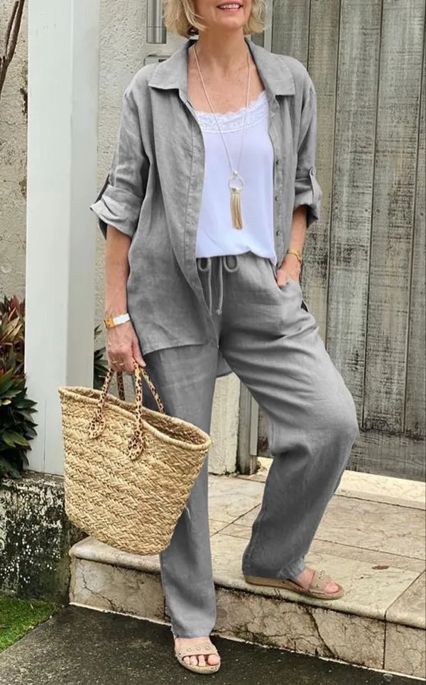 Elegent_Summer_cotton_lenin_co-ord_set