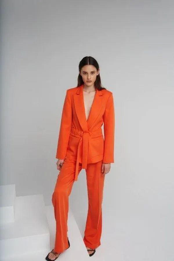 Orange_Coat_Set_For_Women
