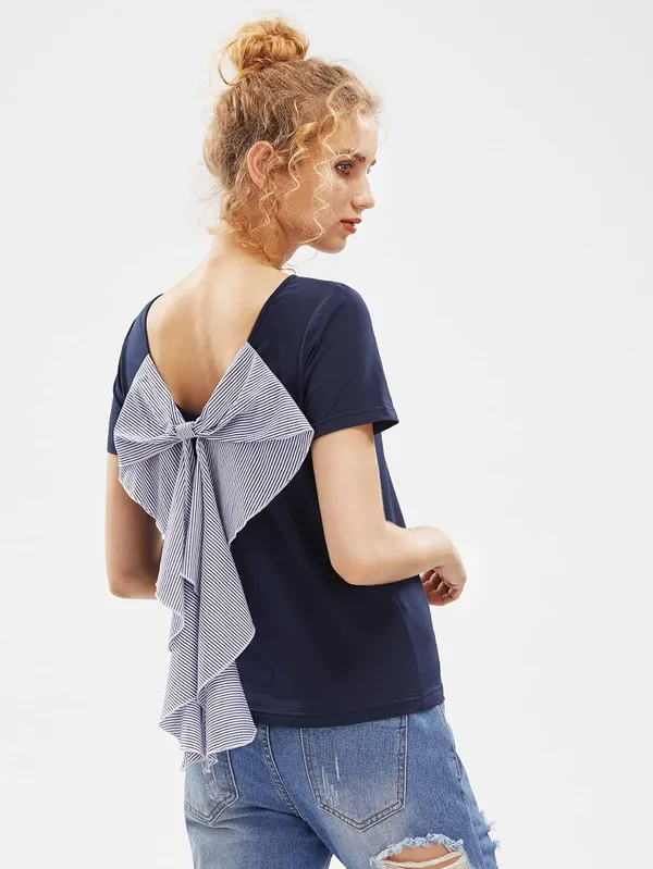 Women'S_Cotton_Blue_Top_|_Blue