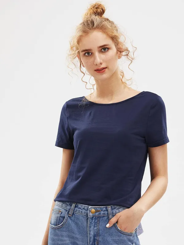 Women'S_Cotton_Blue_Top_|_Blue