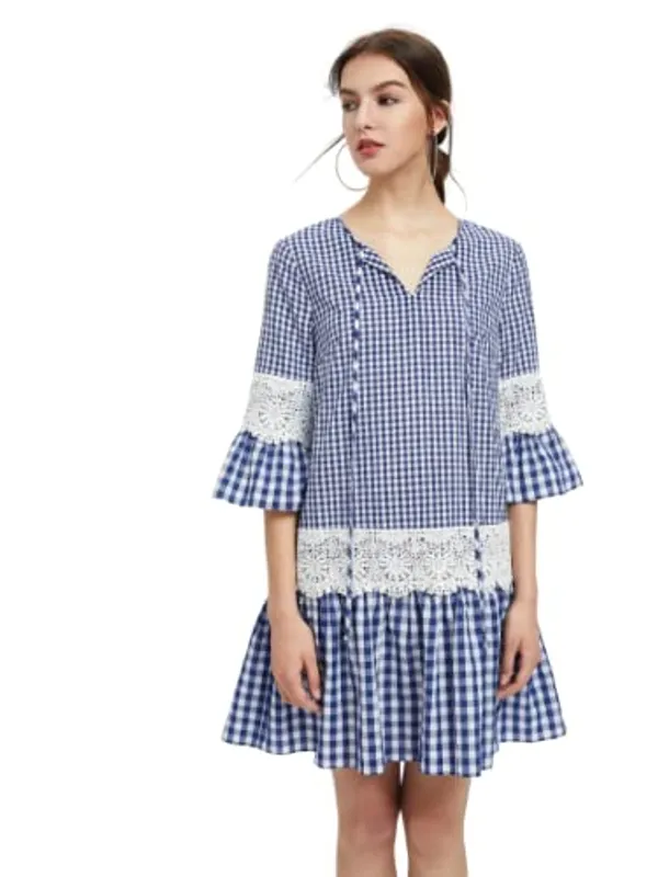 Women'S_Cotton_Check_Dress