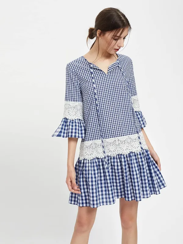 Women'S_Cotton_Check_Dress