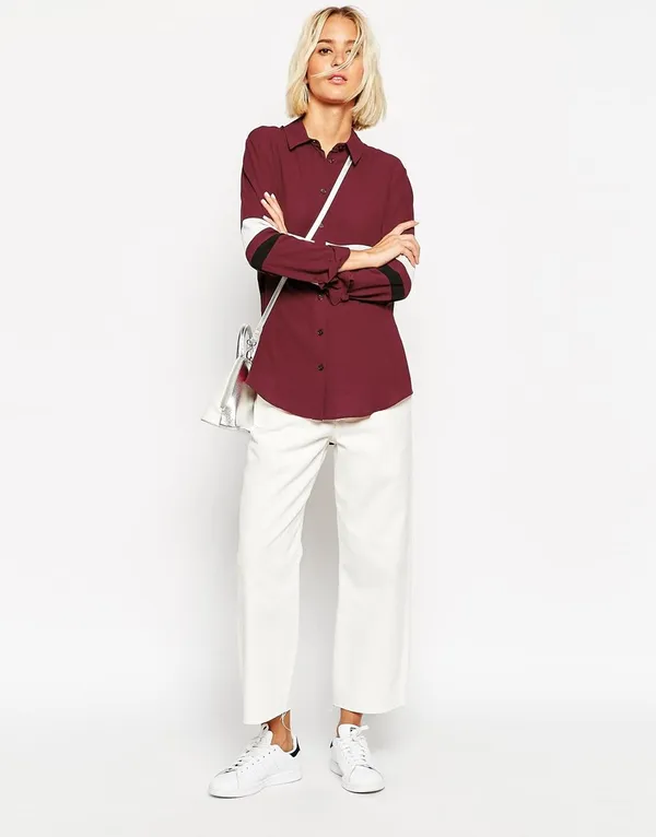 Women'S_Cotton_Mahroon_Strip_Shirt