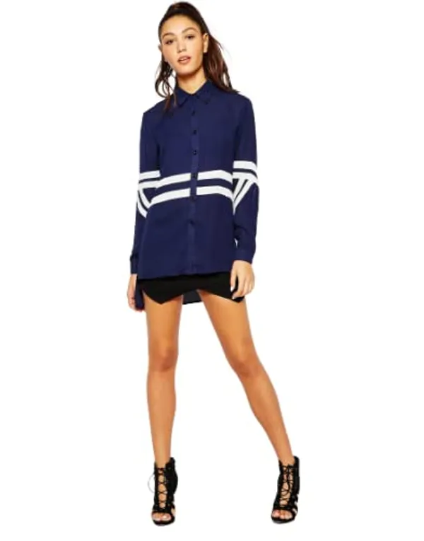 Women'S_Cotton_Navy_Blue_Shirt