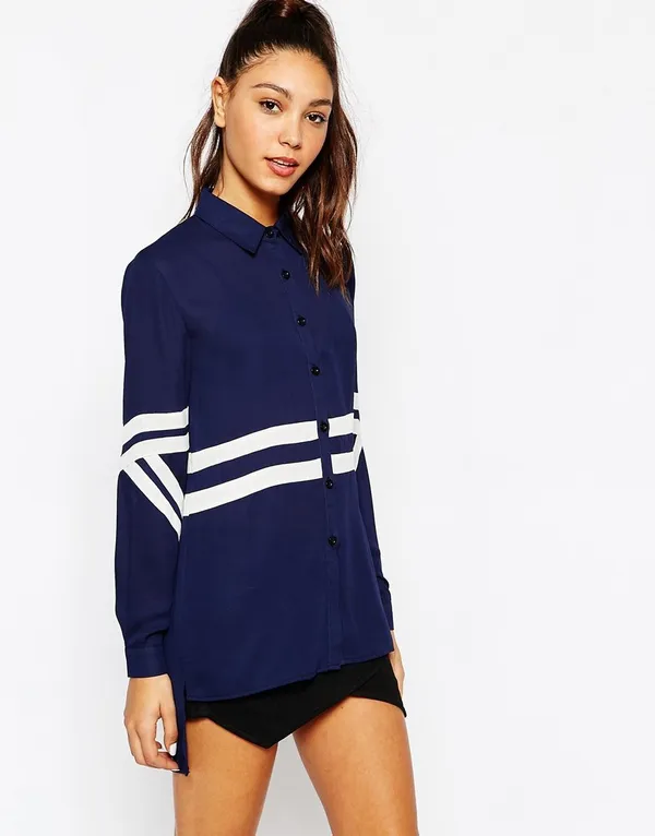 Women'S_Cotton_Navy_Blue_Shirt
