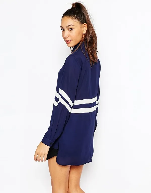 Women'S_Cotton_Navy_Blue_Shirt
