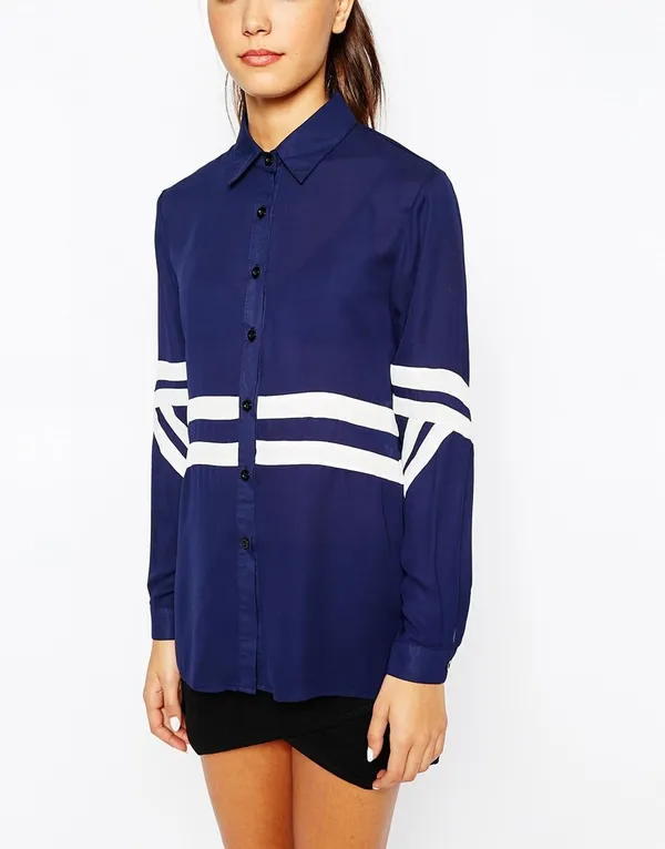 Women'S_Cotton_Navy_Blue_Shirt