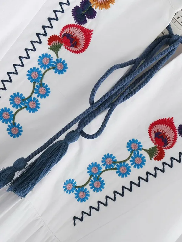 Women'S_Cotton_White_Multi_Embroidery_Tunic_|_White