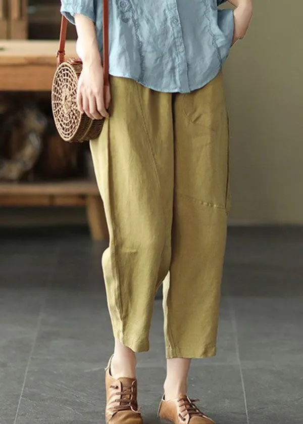Best_seller_summer_embroidery_pure_cotton_pants